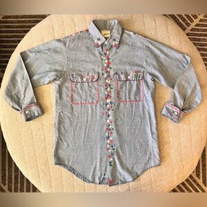 VINTAGE 70s Medium Big Mac Penn Prest JC Penny Hand Embroidered Throughout